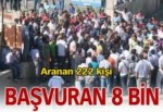 222 işçi için 8 bin kişi başvurdu