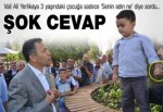 3 yaşındaki çocuk valiyi şaşkına çevirdi