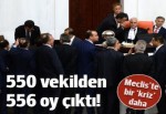 550 vekil 'elektronik oylama' yaptı, 556 oy çıktı