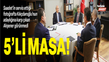 5'li Masa: Servis edilen bir fotoğrafta Kılıçdaroğlu’nun adaylığına karşı çıkan Akşener görünmüyor
