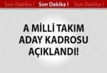 A Milli Takım Aday Kadrosu Açıklandı