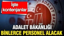 Adalet Bakanlığı binlerce personel alımı yapacak: İşte kontenjanlar
