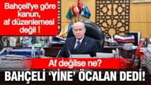 Af değilse ne? Bahçeli'ye göre 'çerçeve yasa' af değil