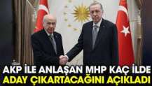 AKP ile anlaşan MHP kaç ilde aday çıkartacağını açıkladı