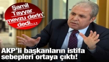 AKP’li başkanların istifa sebepleri ortaya çıktı! Şamil Tayyar ‘mevzu derin’ dedi…