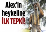 Alex'in heykeline ilk tepki Brezilya'dan