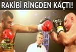 Ali Eren Demirezen’in rakibi ringden kaçtı