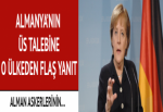 Alman askerlerinin Ürdün'e taşınması konusunda Ürdün'den destek sözü geldi