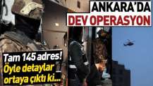 Ankara'da 145 adrese uyuşturucu baskını!