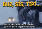 Ardahan'da ulaşıma kar ve tipi engeli