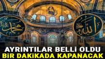 Ayasofya’da hazırlıklar tamam; fresklere yelken perde