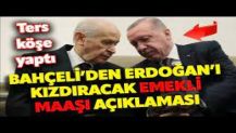 Bahçeli’den Erdoğan’ı ters köşe yapacak açıklama