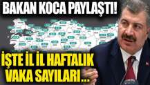 Bakan Koca paylaştı! İşte il il haftalık vaka sayıları