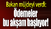 Bakan Pakdemirli açıkladı! Destek ödemeleri bu akşam başlıyor...