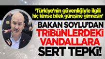 Bakan Soylu'dan Fenerbahçe ve Beşiktaş taraftarına tepki!