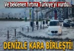 Beklenen fırtına geldi! Tüm Türkiye kıyılarında dev dalgalar görüldü......