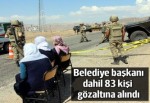 Belediye başkanı dahil 83 kişi gözaltına alındı