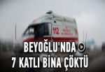 Beyoğlu'nda bina çöktü