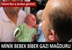 Biber gazı minicik bebeği de vurdu