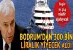 Bodrum'dan 300 bin liralık yiyecek aldı!