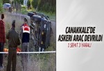 Çanakkale'de askeri araç kaza yaptı: 1 şehit 3 yaralı