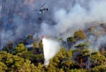 Çanakkale'deki yangına 5 helikopterle müdahale!