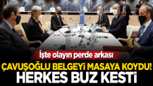 Çavuşoğlu belgeyi masaya koydu! Herkes buz kesti...