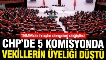 CHP'deki ihraçlar TBMM komisyonlarında dengeleri değiştirdi