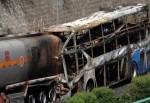 Çin'de otobüs tankere çarptı: 36 öl