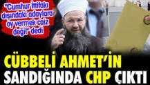 Cübbeli Ahmet'in sandığından CHP çıktı.