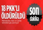Cudi ve Kato'da 18 PKK'lı öldürüldü!