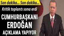 Cumhurbaşkanı Erdoğan açıklama yapıyor