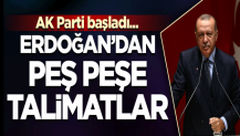 Cumhurbaşkanı Erdoğan'dan peşpeşe talimatlar