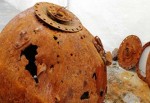 Dalgıçlar Güllük Körfezi'nde tarihi mayın buldu