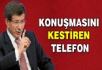 Davutoğlu'na konuşmasını kestiren telefon