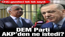 DEM, AKP’den ne istedi? Ünlü gazeteci tek tek saydı!