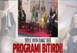 Dündar 'böyle yayın olmaz' dedi programı bitirdi!