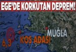 Ege'de korkutan deprem.