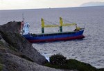 Ege'de patlayıcı yüklü gemi