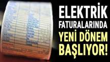 Elektrik faturaları üçe bölünüyor.