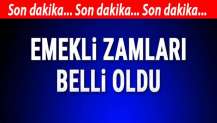 Emekli zamları belli oldu