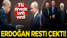 Erdoğan 3'lü zirvede tarih verdi: Sonuca ulaşamazsak....