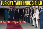 Erdoğan ABD'de askeri törenle karşılandı