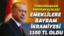 Erdoğan açıkladı, emekli bayram ikramiyesi 1100 TL oldu