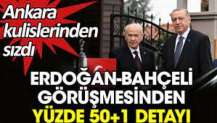Erdoğan-Bahçeli görüşmesinden yüzde 50+1 detayı. Ankara kulislerinden sızdı