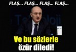 Erdoğan Bayraktar özür diledi