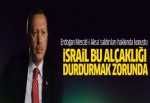 Erdoğan: İsrail bu alçaklığı durdurmak zorunda