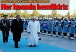 Erdoğan: Papa ile farklı düşündüğümüz konu yok