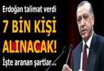 Erdoğan talimat verdi! 7 bin bekçi alınacak...