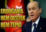 Erdoğan'a hem destek, hem eleştiri